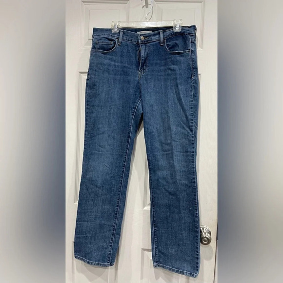 Levi’s Womens 12 Classic Straight Jeans Color Maui Waterfall Blue EUC - Picture 1 of 10